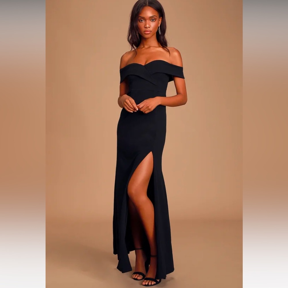 Lulus Off the Shoulder Gown